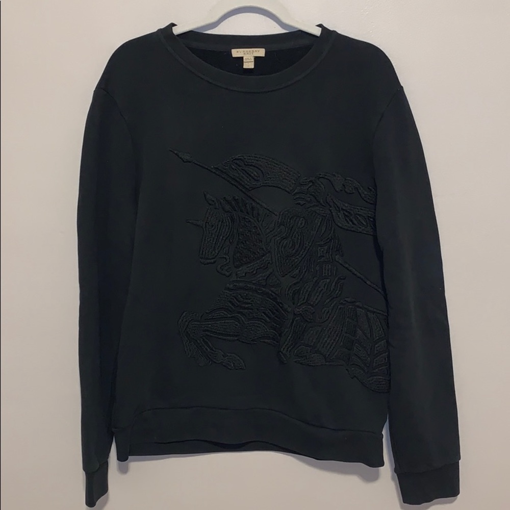Burberry Men’s Black Crewneck Sweatshirt
